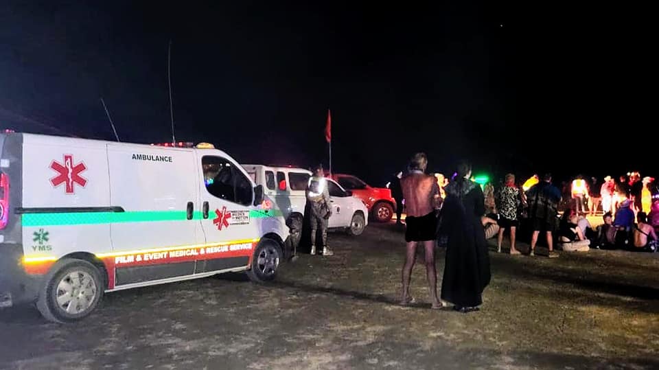 Afrikaburn at night 2022